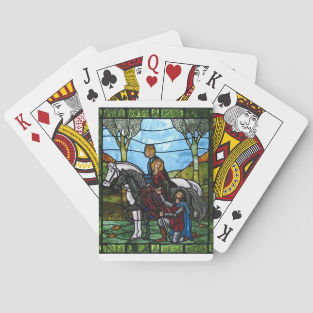 Arthurian Window Poker Cards (Back)