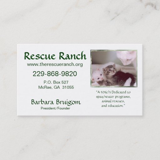 Customizable Artic &amp;amp; babes 2 frms, Rescue Ranch, Rescue ... Business Cards