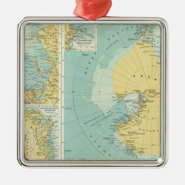 Artic, Antarctica Metal Ornament (Front)