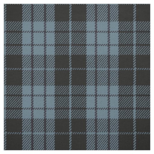 Artic blue grey, black/blue stripe plaid fabric