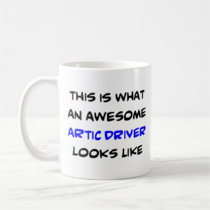artic driver, awesome coffee mug