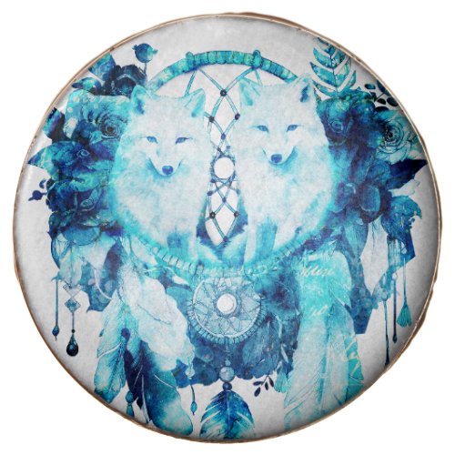 Artic Fox Dreamcatcher Ice Blue Floral Chocolate Covered Oreo