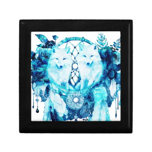 Artic Fox Dreamcatcher Ice Blue Floral Gift Box