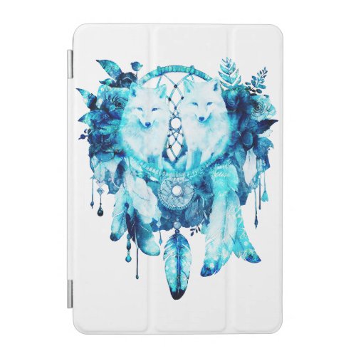 Artic Fox Dreamcatcher Ice Blue Floral iPad Mini Cover