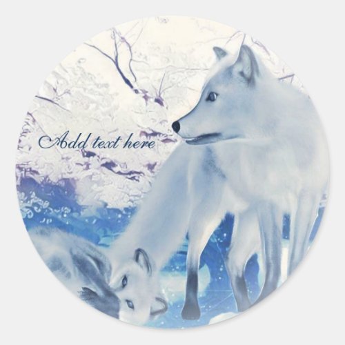Artic fox stickers