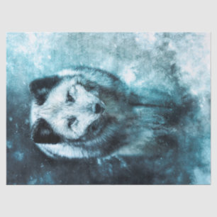 Artic Fox Wildlife Watercolor Tissue Paper