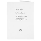 Artic Wolf Cards (Back)