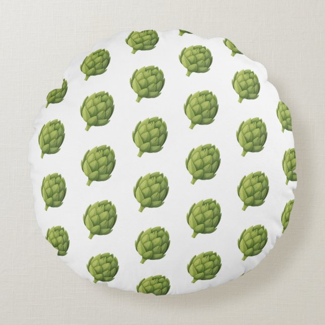 Artichauts Round Pillow (Front)