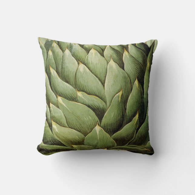 Artichoke, 1613 throw pillow (Front)