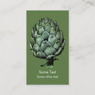 Artichoke Business Cards - Green Vegetable Food