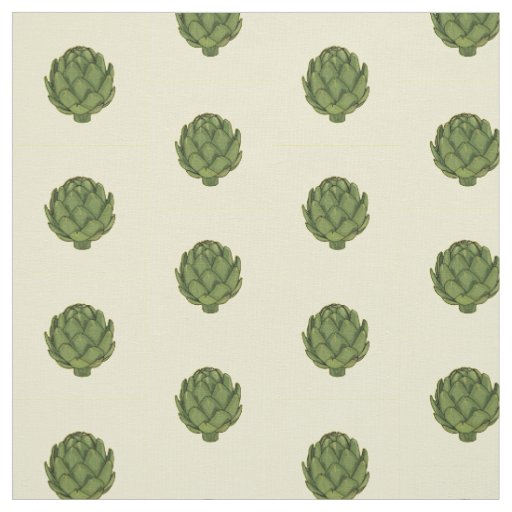 Artichoke cartoon illustration fabric