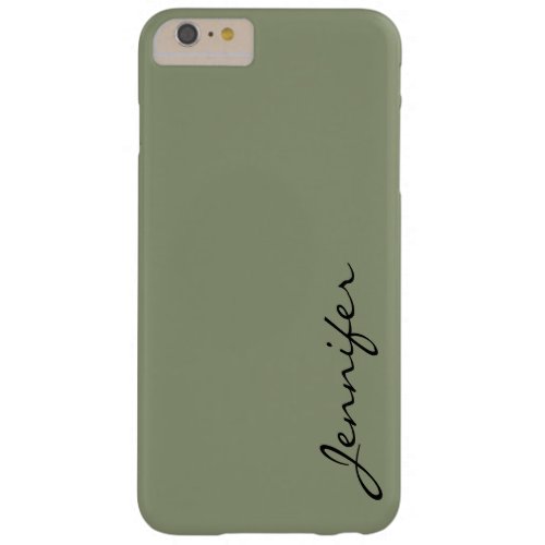 Artichoke color background barely there iPhone 6 plus case