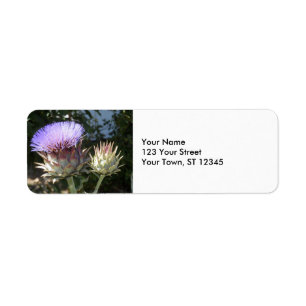 Artichoke Flowers Label