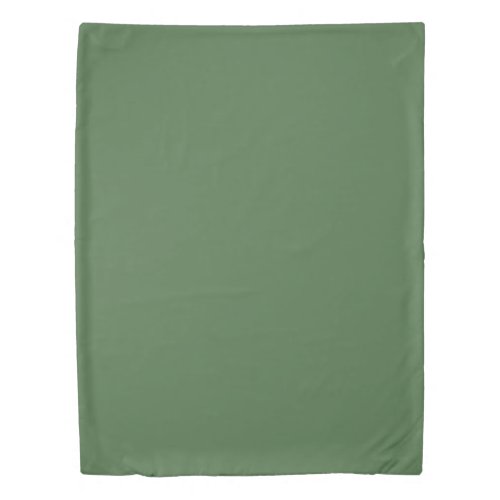 Artichoke green solid color  duvet cover