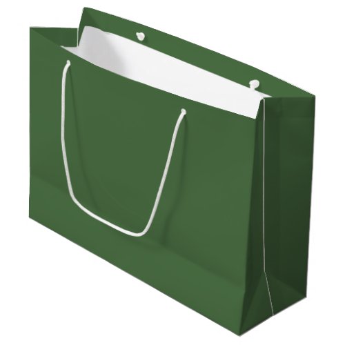 Artichoke green solid color  large gift bag