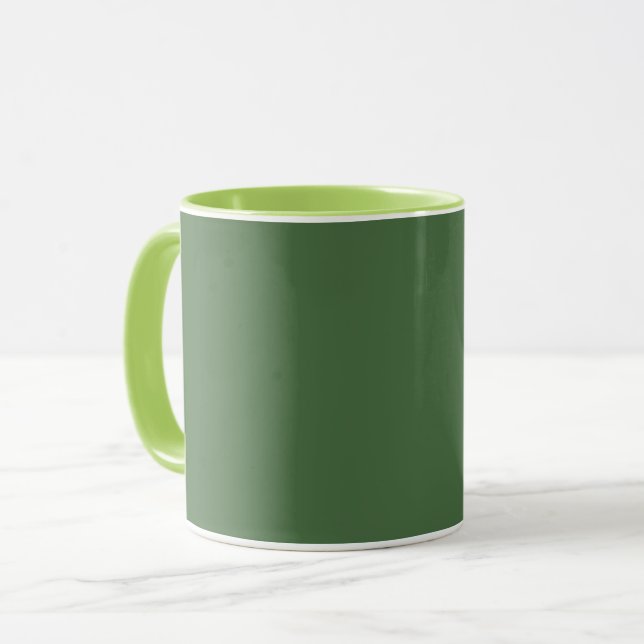 Artichoke green (solid color)  mug (Front Left)