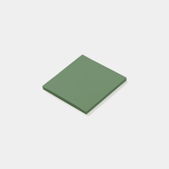Artichoke green (solid color)  post-it notes (Angled)