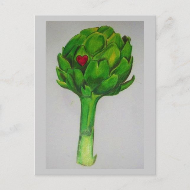 Artichoke Heart Postcard (Front)