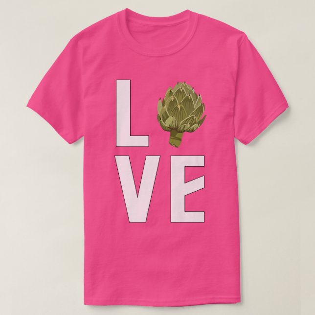 Artichoke Lover, Funny Vegan, Vegetarian, Artichok T-Shirt (Design Front)