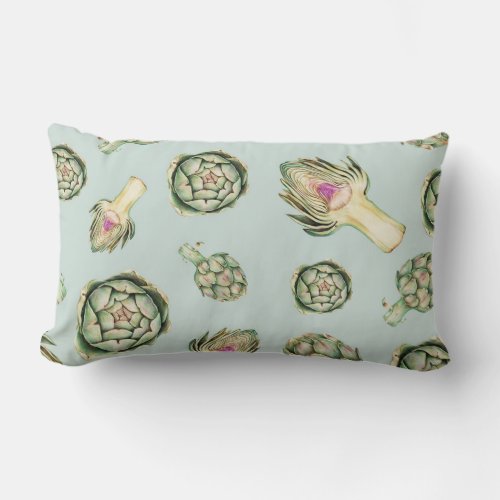 Artichoke Pattern Lumbar Pillow