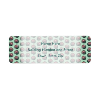 Artichoke Pattern on Light Green Label