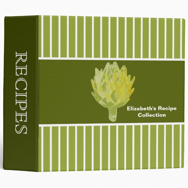 Artichoke Recipe Binder (Front/Spine)