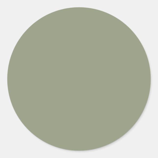 Artichoke (solid color) classic round sticker (Front)