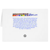 Artichoke Song Acrylic Painting Card (Back Horizontal)