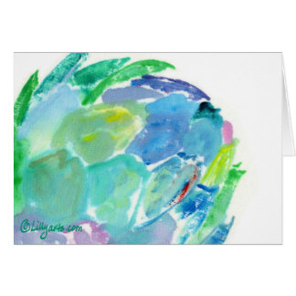 Artichoke Song Acrylic Painting Card