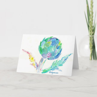 Artichoke Song Fine Art Painting Card