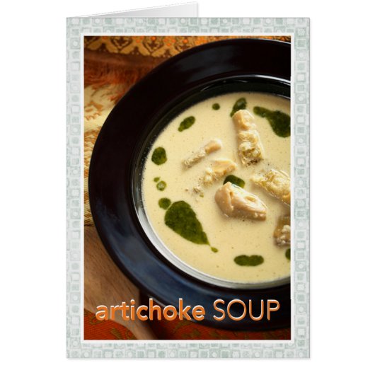Artichoke Soup Recipe Cards (Front)