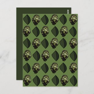 Artichoke Vegetable Plant Botanical Pattern