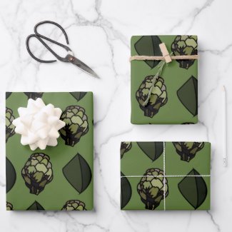 Artichoke Vegetable Plant Botanical Pattern