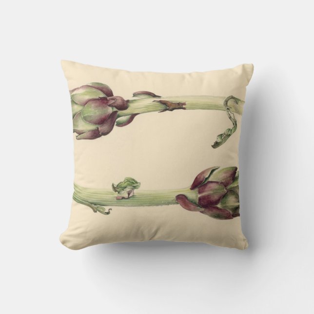 Artichokes 2005 throw pillow (Front)
