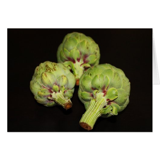 Artichokes by Cynthia Wenslow Cards (Front Horizontal)
