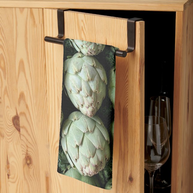 Artichokes Kitchen Towel (Thirds Fold)