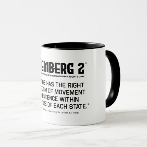 Article 13 Declaration of Human Rights Combo Mug