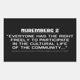 Article 27 Declaration of Human Rights Stickers