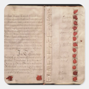Articles of Union between England and Scotland Square Sticker