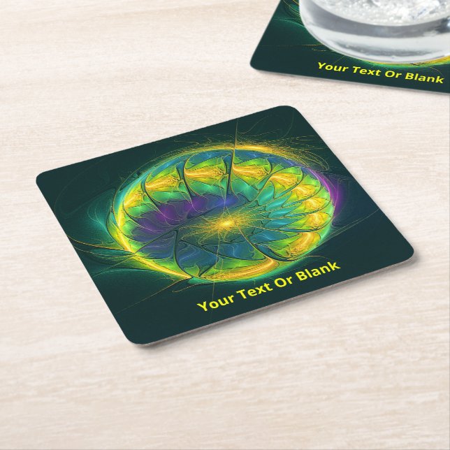 Articulated Plasma Square Paper Coaster (Angled)