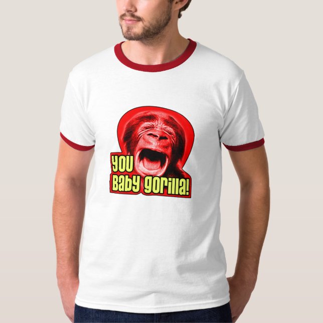 Artie Lange You Baby Gorilla Ringer T-Shirt (Front)