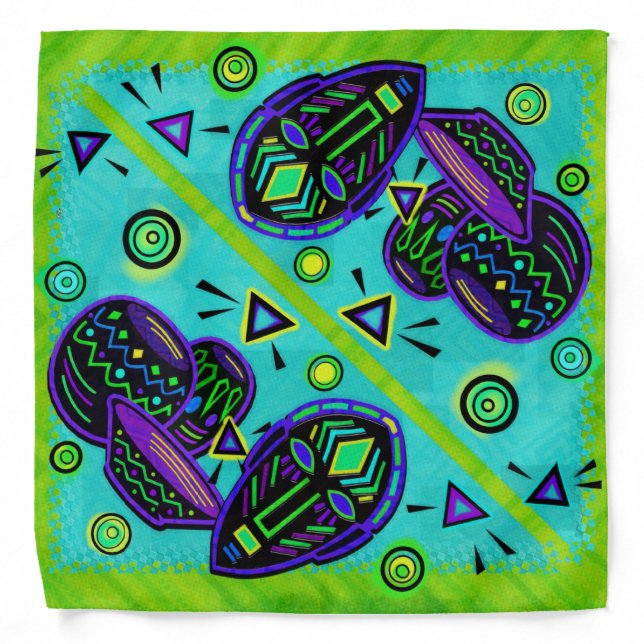 Artifact African Pop Art Bandana (Front)