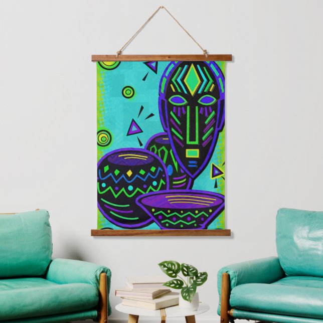Artifact African Pop Art Hanging Tapestry (Living Room)