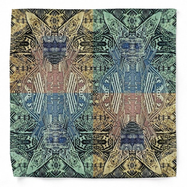 artifacts 4 panel facecards bandaner bandana (Front)