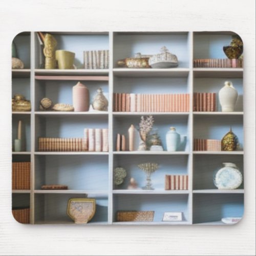 Artifacts Library Shelves 001 Mouse Pad