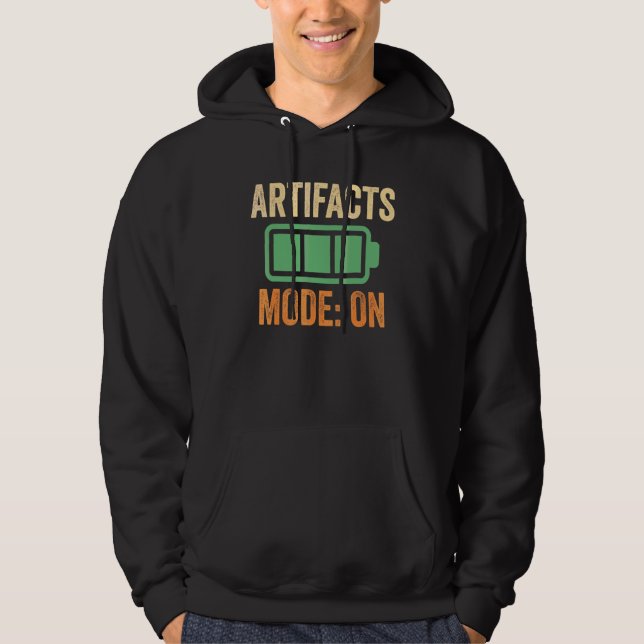 Artifacts Mode On Battery Design Hoodie (Front)
