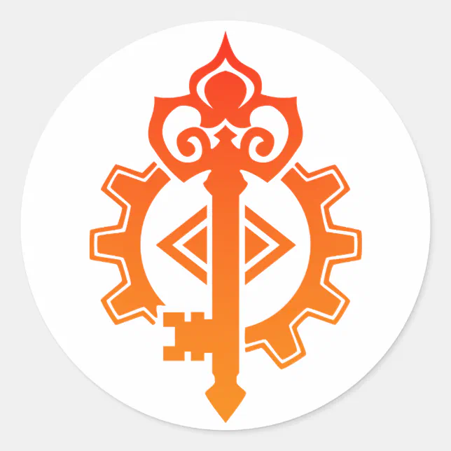 Artificer Engineer Crafter Mechanist DnD Classic Round Sticker | Zazzle