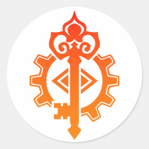 Artificer Engineer Crafter Mechanist DnD Classic Round Sticker