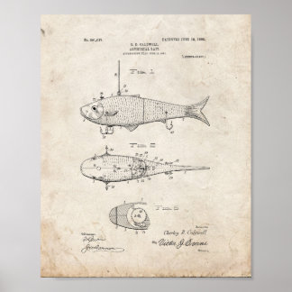 Artificial Bait Patent - Old Look Poster