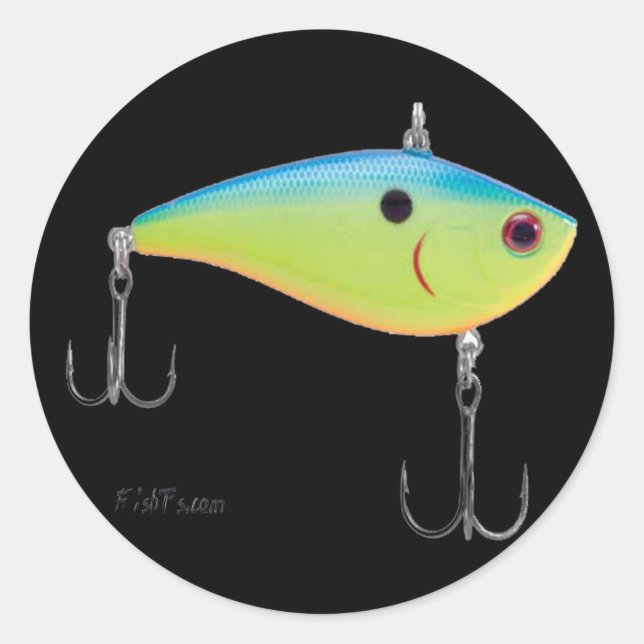 Artificial Bait, Tackle, Fishing Gear Classic Round Sticker (Front)